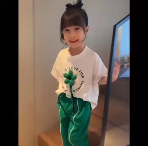 Set Bộ Áo Bông Hoa Nổi Bé Gái Siêu Xinh