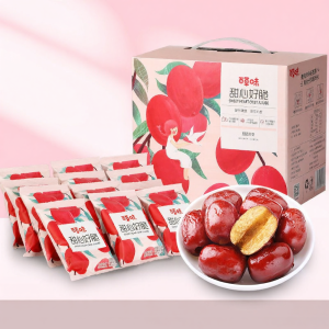 BE&CHEERY | Sweet Crispy Seedless Red Dates Dried Red Jujube Snack