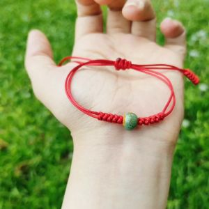 Vòng Tay Lắc Tay Dây Chỉ Đỏ May Mắn Mặt Gốm Sứ Nhiều Màu - MS016