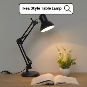 [Ikea Style Table Lamp] Ready Stock Malaysia 2 Pin Plug Dimmable Smart LED Table Study Lamp Lampu Meja Belajar Modern Minimalist Metal Base Energy Saving Lampu Aesthetic Hostel Office Dorm Office Desktop Rotatable Adjustable Asrama Pejabat Vintage Bedsid