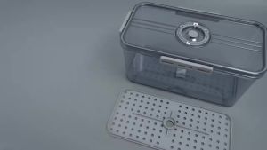 Sealing Bread Box Food Grade Food Storage Container with Snap Time Recording Bread Sandwich Vegetable Fruit Baskets Storage Box