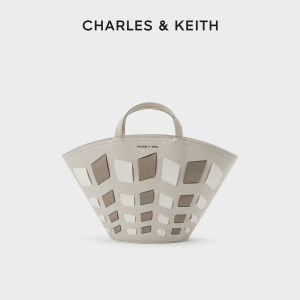 Charles & Keith | Bucket Weave Patchwork Tote Bag