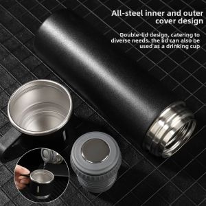 304Stainless Steel Insulated Cup with Three Lids Portable Handheld Bag Gift Box Set Vacuum Water Cup