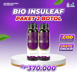 Bio Insuleaf Lebih Hemat 2 Botol - Ampuh Turunkan Gula Darah dan Penurun Diabetes