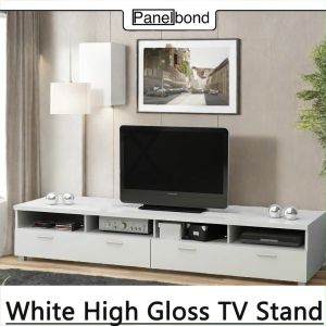 Panelbond TV Cabinet6ft Modern TV CabinetBedroom TV  Storage Cabinet /Living Room TV Cabinet Wall Cabinet with Two Large Drawers to Hold 65 Inch TV