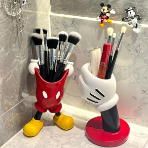Creative Makeup Brush Pen Holder Bedroom Desk Organizer Student Desktop Storage Cylinder Decorative Accessory Storage Rack