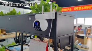 (5MP) SriHome SH052 CCTV Camera Wifi: 2K QHD (2560x1920p) H265 PTZ Two-Way Voice Night Vision - IP Security Cam Home