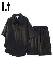 izzue | Bộ Đồ Nam Dáng Rộng Thường Ngày Vải Tencel Lyocell Linen Màu Đen