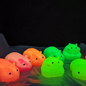 DIY Glow in the Dark Hamster Taba Squishy Making Kit Silicone Luminous Beginner Craft Kids Adults Party Birthday Gifts