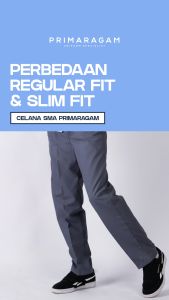 Celana Seragam Sekolah SMA SMK Abu-Abu Regular Slim Fit Pensil Pria
