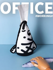 กล่องกระดาษเช็ดหน้ามีดีไซน์สร้างสรรค์สำหรับใช้ในออฟฟิศ กล่องกระดาษเช็ดหน้าแบบพับได้สำหรับวัยรุ่นและวัยกลางคน