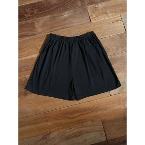 Cool Sensation ฤดูร้อน ชุดนอน ผู้หญิง เสื้อยืด Modal แขนสั้นบาง ลำลอง เสื้อผ้าบ้านพร้อมแผ่นรองหน้าอก คอกลม สีบริสุทธิ์