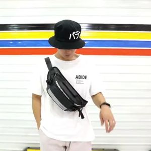 TB BAG #3001 FASHION CONVERTIBLE DUAL WEAR NYLON CROSSBODY AND WAIST PACK FOR MEN