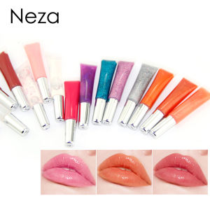 Neza Jelly Lip Tint Shimmery Lip Gloss Sequin Lip Gloss Plump Moisturizing 24 hours Long-lasting Shine Improve Lip Color Lighten Lip Lines Lipstick