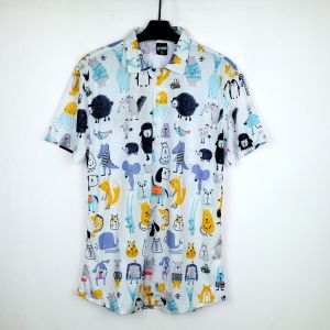 KEMEJA PRIA/WANITA/SPOON/BAHAN KATUN KAOS/MOTIF CARTOON