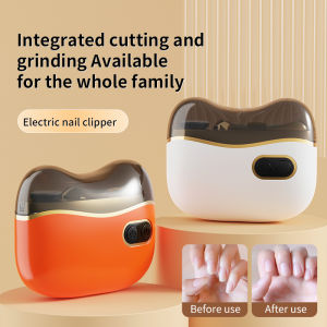 Automatic Electric Nail Trimmer with Light Rechargeable Nail Cutter for Manicure Baby Adult Grinding And Polishing