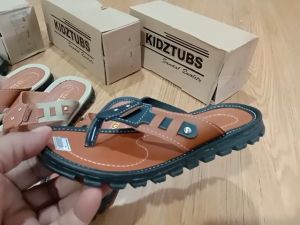 Sandal Kulit Anak Laki Laki Sandal Tasik Anak Laki Laki Sandal Jepit Anak Laki Laki Umur 6-10 Tahun-KIDZTUBS1256122923