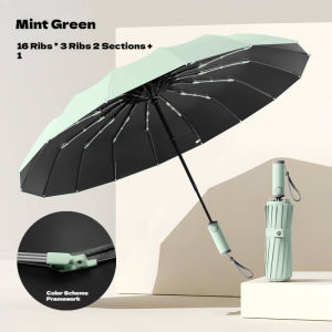 XMSJ | 16K Double Bones Large Umbrella for Men Women Windproof Umbrellas Automatic Folding Strong Luxury Sun Rain Umbrella UV Business