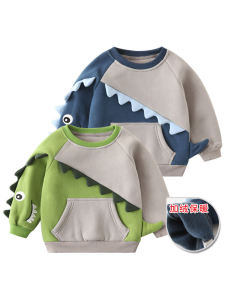 Boys Spring Autumn Fashionable Thin Fleece Hoodie Childrens Cotton Polyester Blend Comfortable Soft Material Kids Top