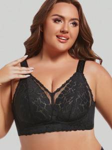 ชุดชั้นในสําหรับผู้หญิงในฤดูร้อน หน้าอกใหญ่ รวบรวมเล็ก ป้องกันการหย่อนคล้อย ไม่มีห่วงเหล็ก อ้วน มม. ชุดชั้นในข้อความขนาดบวกบางเฉียบ