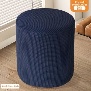Universal Four Seasons Thickened Knitted Elastic Cloth Shoe Changing Stool Cover Anti-slip round Seat Cushion Full Wrap