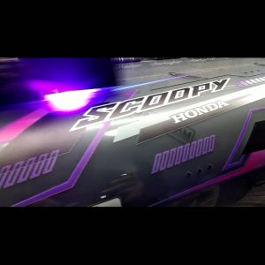 Sticker Striping Fazzio Transparan UV Racing Minimalis Merah Hijau Biru Hitam - RON Design