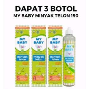 My Baby Minyak Telon Eucalyptus Plus 150ml Isi 3 Botol