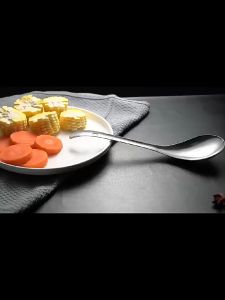 Sendok Sup Kuah Sayur Stainless Super Tebal/Sendok Penyaji Centong /Steel Serving Spoon /Sendok Bulat Sayur/304 Stainless Strainer