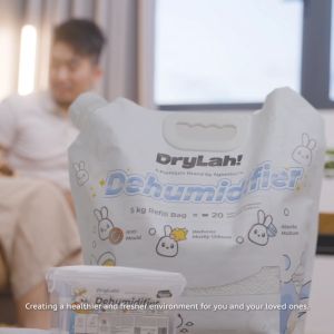AGIONTEX DRYLAH! Dehumidifier Moisture Absorber Refillable Eco-Friendly Canister Suitable for Wardrobes and Enclosed spaces