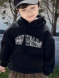 Thickened Long Sleeve Childrens Hoodie Autumn Winter Casual Style Baby Boy Sweatshirt Comfortable Soft Fabric Kids Fashionable Top