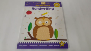 Gold Stars Handwriting Big Workbook For Kids To Learn Writing With Stickers (128 Pages)