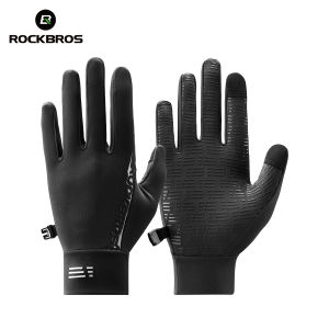RockBros | ROCKBROS Cycling Gloves Winter Autumn Graphene Warm Gloves Non-Slip Touch Screen Windproof Full Finger Motorcycle Riding Gloves