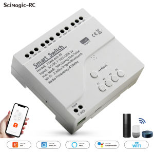 Tuya Smart Wifi Switch Module 5V 12V 24V 220V APP Remote Control Inching Self Locking Relay Voice Control Alexa Google Home