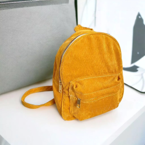 Tas ransel wanita korean style ANSELMA corduroy rekomendasi backpack multifungsi serbaguna