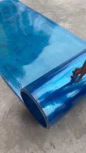 ( Khổ cao 1m x dài 1m - Dày 8dem ) Tôn nhựa phẳng lấy ánh sáng che nắng che mưa chống dột màu Xanh chất lượng.