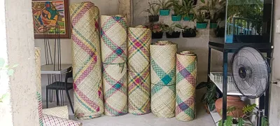 Native Banig Mattress from Bicol made from pandan leaves (karagumoy)