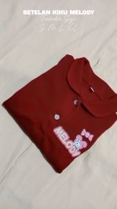 Setelan Kiku Melody Anak Perempuan / Oneset Rok Celana Motif Melody DTF