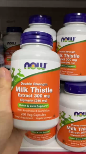 Now Milk Thistle Extract 300 mg viên uống hỗ trợ thanh lọc giải độc gan bảo vệ sức khỏe gan