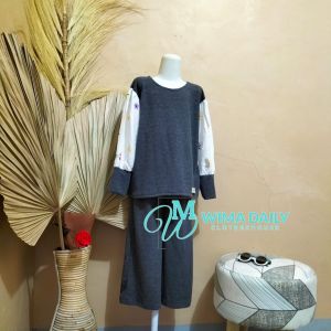 Setelan knit anak perempuan 6-10tahunan