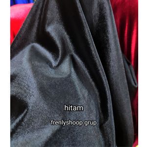 Kain Bludru polos strecth melar / Bahan beludru polos melar (hrg 1 mtr)