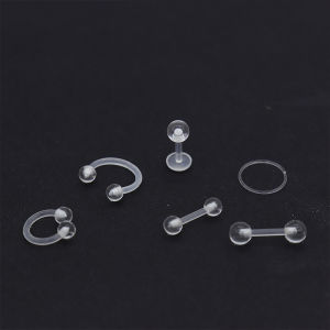 Hoa Tai Silicon Trong Suốt Chống Dị Ứng Khuyên Tai Bằng Nhựa Khuyên Tai Bằng Thép Không Gỉ Khuyên Tai Bằng Kim Loại Khuyên Tai Bằng Vàng