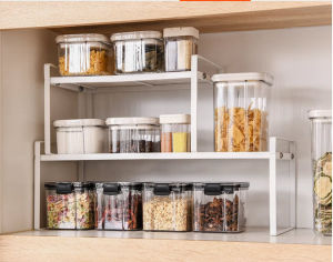 High Quality Iron Metal Kitchen Dish Rack Plate Holder Under Sink Cabinet Organizer Storage