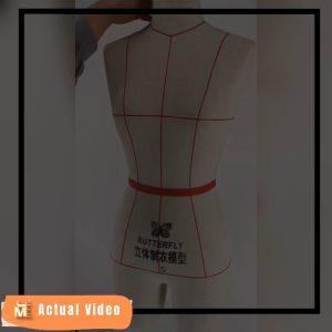 JME [Ready Stock] Female Tailor Foam Half Body with Tailor RED LINE Tailor Dummy