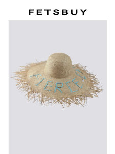 Photogenic French Vintage Style Straw Hat Breathable and Non-Flattening