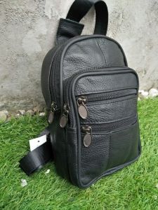 TAS SLEMPANG KULIT ASL.I KULIT SAPI BLACK