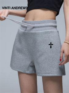 American Air Layer Gray Stylish Versatile High Waist Sport Shorts