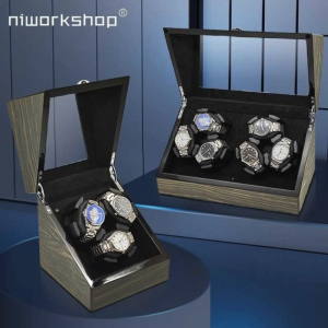 Kotak Display Jam Tangan Watch Winder for Automatic Watches 6/3 Slots