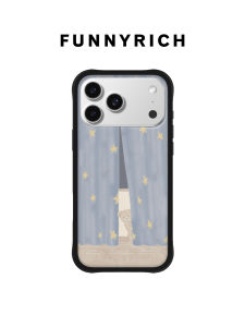 FUNNY RICH | Silicone Protective Case Anti-Drop With Stand and Rope for iPhone 18