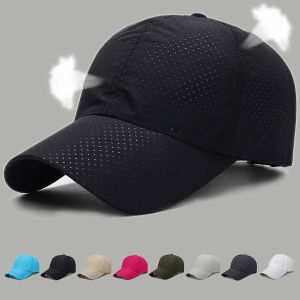 2026 New Summer Men Women Snapback Quick Dry Mesh Baseball Cap Sun Hat Bone Breathable Hats Adjustable Outdoor Hat