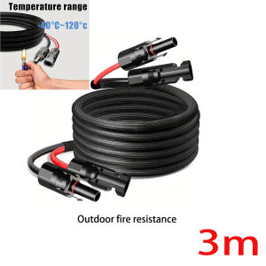 JMUYTOP Solar Panel Extension Cable 14AWG with Flame retardant sleeve For Jakery/Renogy/EcoFLOW protable power station
